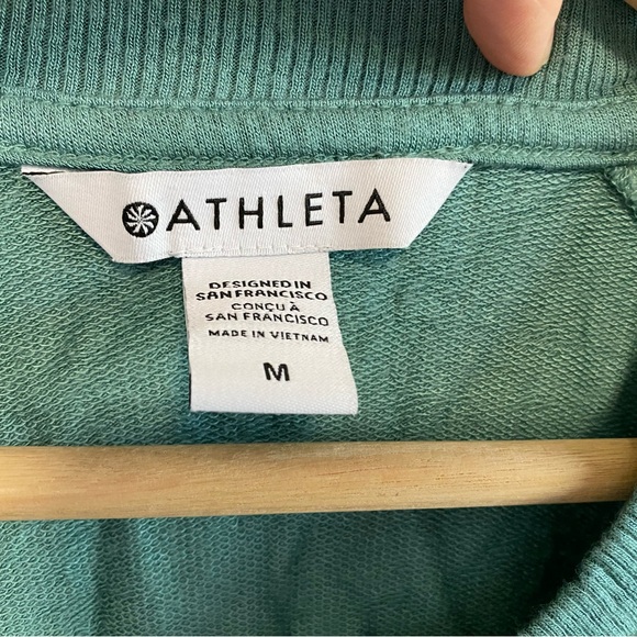 Athleta Mindset Sweatshirt Villa Teal size M - Picture 3 of 4